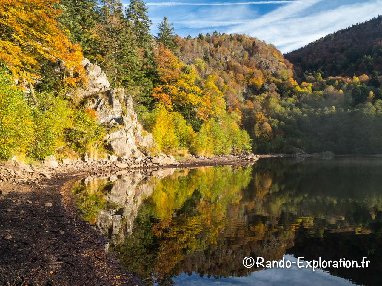 Reflets dans le lac