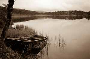barque sur le Krokvatnet